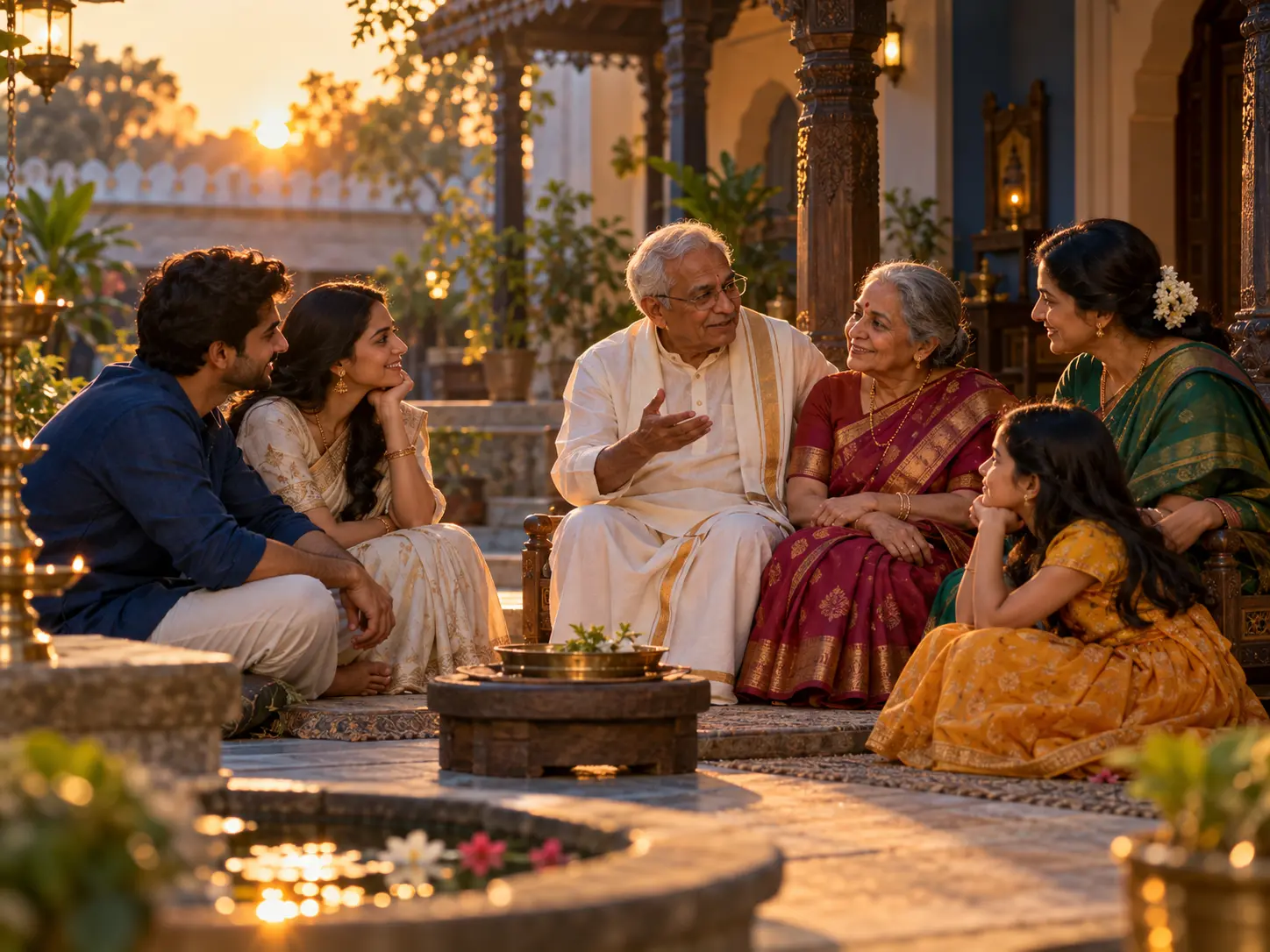 Family spending time together
